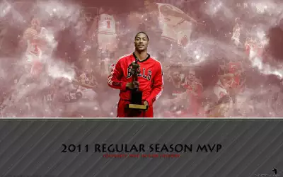 Derrick Rose MVP Award Widescreen Wallpaper - Basketball Triumph