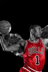 Derrick Rose Mobile Wallpaper - Basketball Dynamism On-The-Go