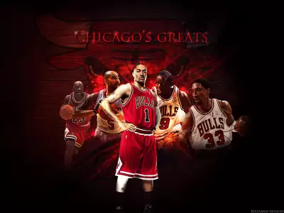 Chicago Bulls Greats Wallpaper - Celebrating Basketball Legacy