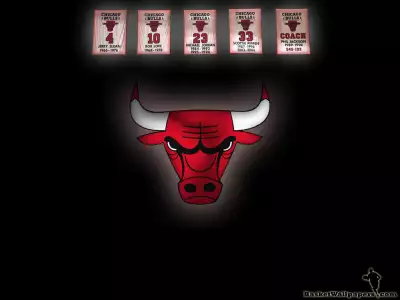 Chicago Bulls Retired Numbers Widescreen Wallpaper - Celebrating Basketball Legends