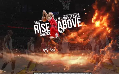 Derrick Rose1 MVP Dunk Widescreen Wallpaper