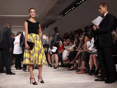 Jessica Alba Ralph Lauren Fashion Show In New York