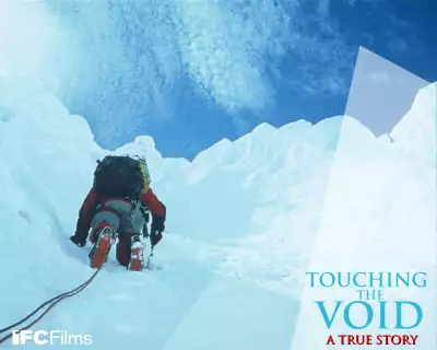 touching the void, climber, snow, mountain