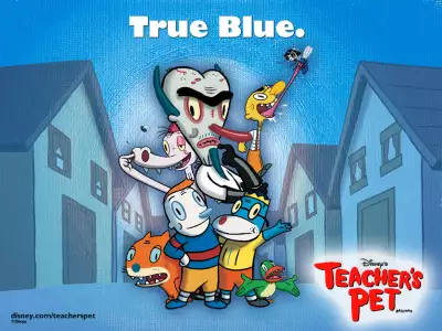 Teacher's Pet Cartoon Wallpaper: True Blue