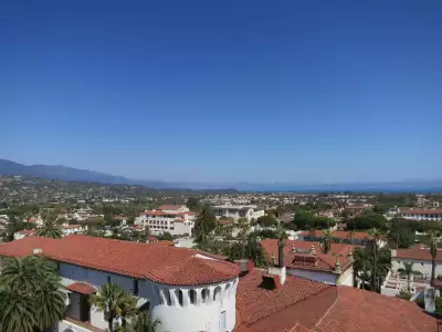Santa Barbara city view with coastal landscape