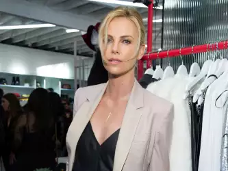 Charlize Theron Nasty Gal Melrose Store Launch In Los Angeles