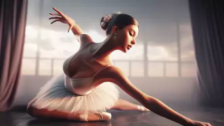 Ballet Dancer in Practice Wallpaper