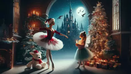 Christmas Ballet Wallpaper: Elegance and Joy in Every Dance
