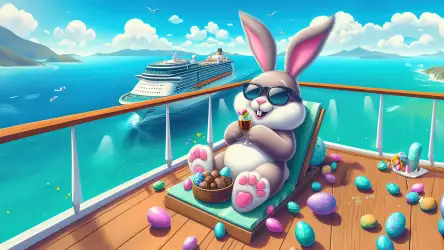 Easter Bunny Cruise Adventure Wallpaper