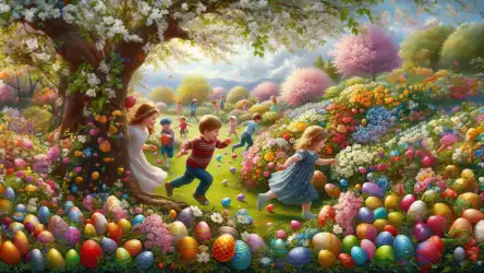 Easter Egg Hunt Wallpaper