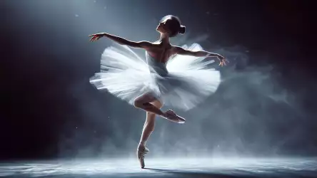 Enchanting Ballerina in Motion Wallpaper