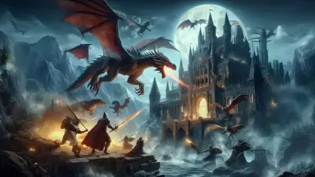 Epic Dragon Siege Wallpaper