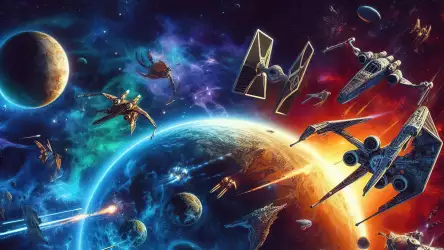 Galaxy War: Defenders Unleash Cosmic Fury in Fantasy Space Action Scene