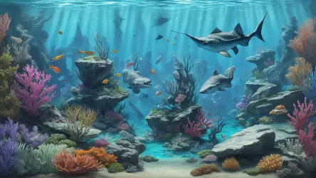Fantasy Underwater Scene