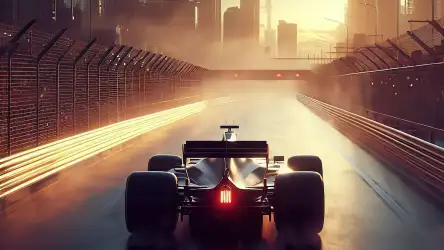 Formula 1 Car on the Race Track Wallpaper