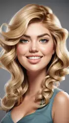 Funny Caricature of Kate Upton Wallpaper