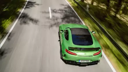 Mercedes AMG GT R: Aerial View of Automotive Mastery
