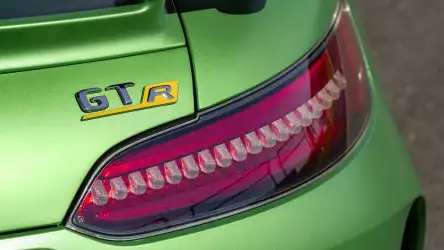 Mercedes AMG GT R: Close View of Back Lights