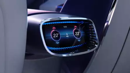 Mercedes-Benz Concept CLA Class interior temperature settings dashboard showcasing technological innovation for comfortable driving