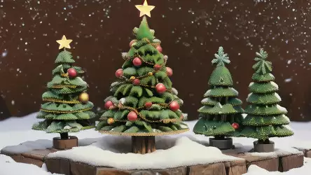 Miniature Magic: A Collection of Small Christmas Trees