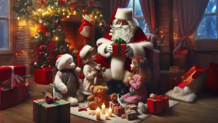 Santa's Gift-Giving Extravaganza: Bringing Joy to Kids