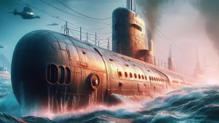 Submarine Dive Up Wallpaper