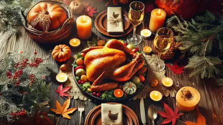 Thanksgiving Dinner Table Wallpaper