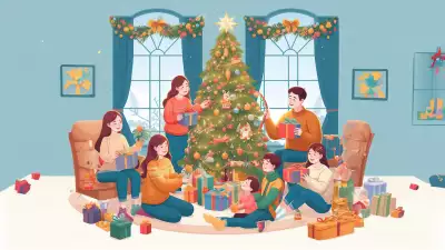 Family Christmas Eve Celebration Wallpaper - Heartwarming Festive Moments