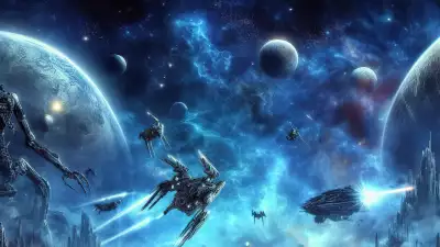 Fantasy Space Fight Wallpaper