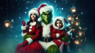 Grinch and Family Christmas Wallpaper