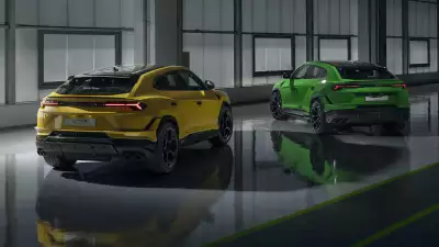 Two Lamborghini Urus Performante in Green and Yellow
