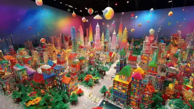 Lego-Like Blocks City Wallpaper