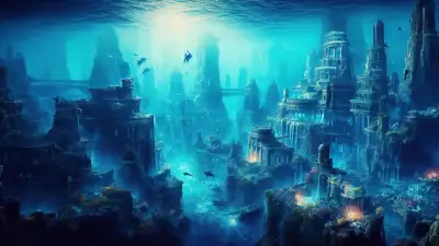 Enchanting Underwater Cityscape Wallpaper