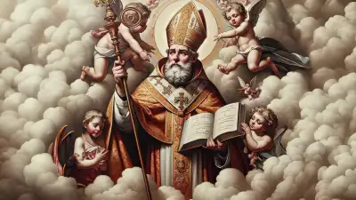 Saint Nicholas with Angels - A Heavenly Celebration of Joy
