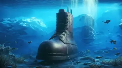Underwater Giant Shoes Wallpaper
