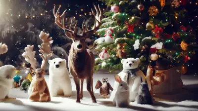 Woodland Christmas Wallpaper - Enchanting Festive Fantasy