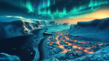 Aurora Over Arctic Village