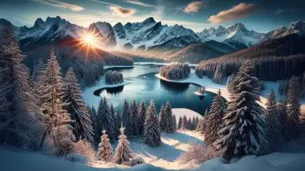 Breathtaking Winter Mountain Landscape