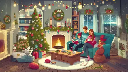 Cozy Family Christmas Evening