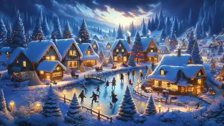 Enchanting Winter Wonderland Village