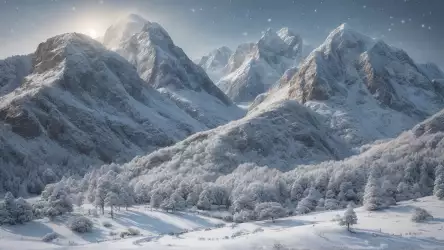 Majestic Winter Mountains