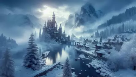 Mystical Winter Castle