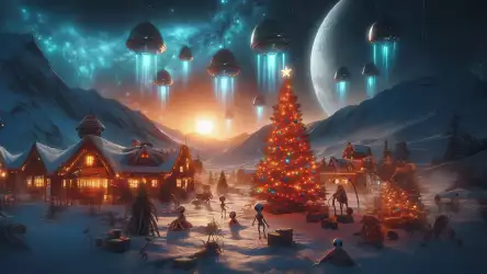 Alien Christmas: A Festive Extraterrestrial Encounter